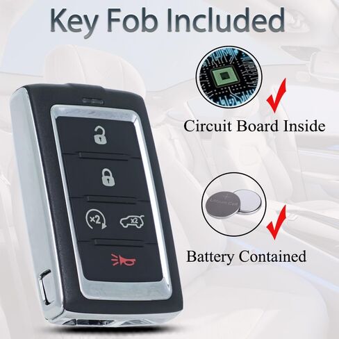 نوبات استبدال مفتاح FOB لجيب Grand Cherokee L Wagoneer 2021 2022 2023 Push Start Prixited دخول بدون مفتاح التحكم عن بُعد معرف FCC: M3NWXF0B1 M3NWXFOB1 in Saudi Arabia