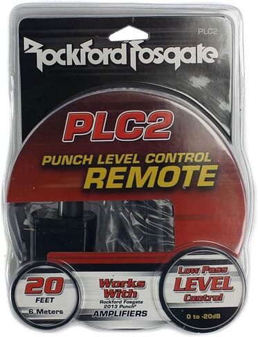 ROCKFORD FOSGATE PLC2 PUNCH التحكم في المستوى البعيد مع ضوء مؤشر مقطع الإدخال وأسلاك 20 قدم ؛ متوافق مع 2013 ومكبرات الصوت الأحدث in Saudi Arabia