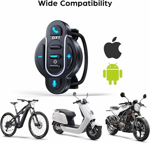 زر وسائط Bluetooth اللاسلكية IPX6 مقاوم للماء عن بعد المساعد صوت الاستيقاظ للدراجة النارية مقود المقود اللاسلكي القابل لإعادة الشحن in Kuwait