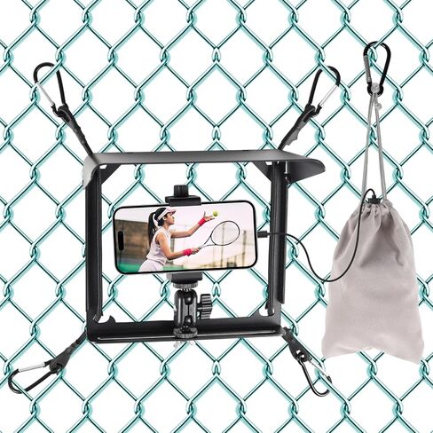 Metal Phone Fence Mount with Adjustable Shade,Game Changer Mounting Kit for iPhone,Mevo Start, GoPro and Other Action Cameras,Fence Mount for Baseball,Softball and Tennis Games in Saudi Arabia