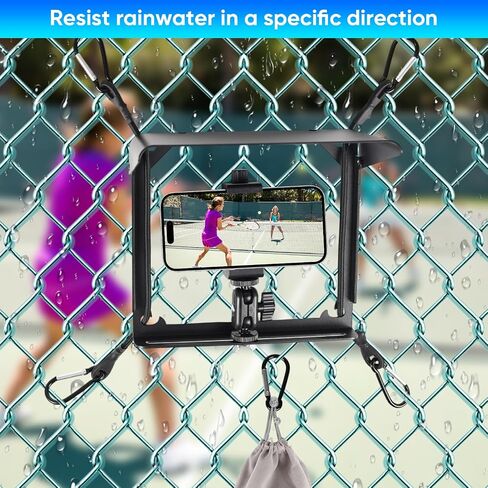 Metal Phone Fence Mount with Adjustable Shade,Game Changer Mounting Kit for iPhone,Mevo Start, GoPro and Other Action Cameras,Fence Mount for Baseball,Softball and Tennis Games in Saudi Arabia