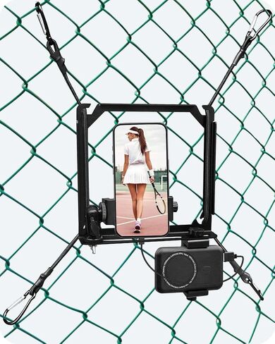 Phone Fence Mount, Gamechanger Mounting Kit for iPhone, Phones, Mevo Start and Other Action Cameras, for Recording Baseball, Football, Rugby, Softball, Hockey and Tennis Games (N2 Black) in Kuwait