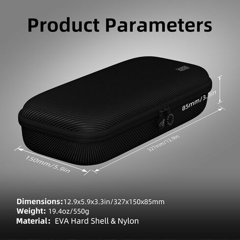 by Skull & Co. Maxcarry Case for Nintendo Switch 2: Portable Hard Shell Protective Travel Carrying Case with Huge Storage, NeoGrip, GripCase & Accessories- Black in Kuwait