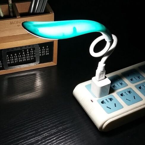 2 عبوات USB Light مرنة ، مصباح للقراءة ، كتاب محمول ليلي ضوء مرن ، مصباح مكتب USB المحمولة للقراءة ، أبيض in Saudi Arabia