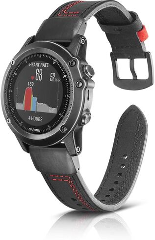 OTOPO Compatible with Garmin Fenix 5X Bands, 26mm Quick Release Easy Fit Leather Band for Garmin Fenix 7X/Fenix 6X Pro/6X Sapphire/Fenix 5X Plus/Fenix 3/3 HR Smartwatch in Saudi Arabia