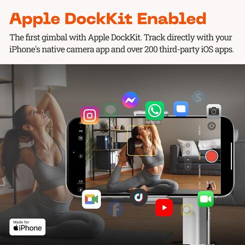 Insta360 Flow Pro - AI-Powered Gimbal Stabilizer for Smartphone, Apple DockKit Enabled, 360º Infinite Pan Tracking, 3-Axis Stabilization, Built-in Tripod, Portable & Foldable, AI Tracking in Saudi Arabia