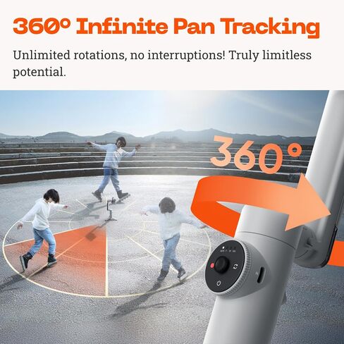 Insta360 Flow Pro - AI-Powered Gimbal Stabilizer for Smartphone, Apple DockKit Enabled, 360º Infinite Pan Tracking, 3-Axis Stabilization, Built-in Tripod, Portable & Foldable, AI Tracking in Saudi Arabia