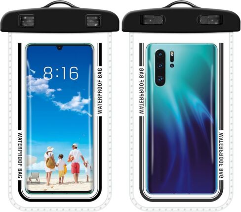 حقيبة هاتف مقاومة للماء ، 8.3 "علبة هاتف مقاومة للماء لـ iPhone 16 15 14 13 Pro Max ، IPX8 Mobile Dry Beach Cruise Ships (Blue) in Kuwait