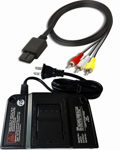 N64 مزود الطاقة وكابل AV ، محول إمدادات الطاقة AC وحبل كابل المركب AC متوافق مع Nintendo 64 in Kuwait