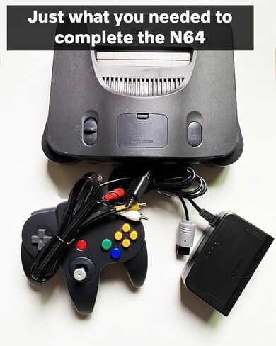 N64 مزود الطاقة وكابل AV ، محول إمدادات الطاقة AC وحبل كابل المركب AC متوافق مع Nintendo 64 in Kuwait