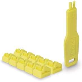 Lindy RJ45 Port Locks (10 قطع) مع مفتاح ، أسود in Kuwait