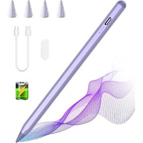 MMK Stylus Pen لـ iPad 10th 9th Gen ، لـ iPad Air 5/4/3rd ، iPad Pro 11/12.9 بوصة ، مع رفض النخيل وحساسية الإمالة ، قلم iPad ، القلم المغناطيسي ، الرمادي والأبيض in Kuwait