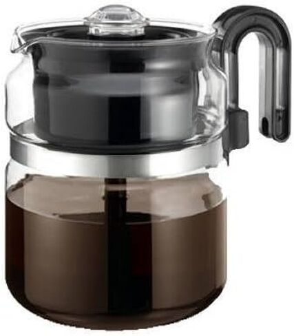 واحد كل شيء stovetop percolator 8 كوب 7 بوصة ديا. x 5.6 بوصة. ح مقبض أسود in Saudi Arabia