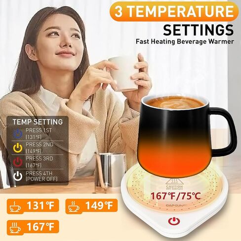 Coffee Mug Warmer,Electric Beverage Warmers, Cup Warmer for Heating Coffee, Beverage, Milk, Tea and Hot Chocolate (Black) in Saudi Arabia