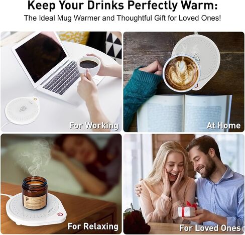 Coffee Mug Warmer,Electric Beverage Warmers, Cup Warmer for Heating Coffee, Beverage, Milk, Tea and Hot Chocolate (Black) in Saudi Arabia