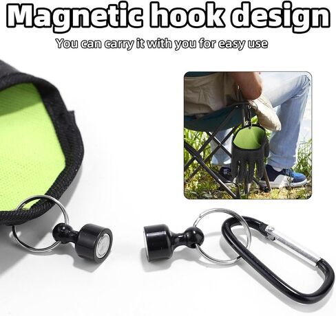Fishing Gloves with Magnet Release, Professional Catch Fish Handling Gloves with Magnetic Hooks Anti-Slip & Puncture Resistant Fisherman Accessories for Catching Cleaning Hunting in Saudi Arabia