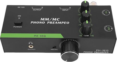 ASIXXSIX MM/MC PHERAMP ، 5 PIN XLR إدخال الإدخال المحترف ستيريو فونو preamplifier لاستريو لاعب السجل الدوار ، إخراج سماعة رأس 3.5 مم (الولايات المتحدة) in Saudi Arabia