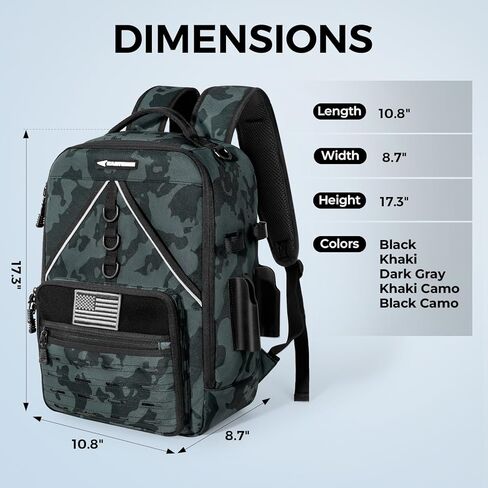 KastKing KastMate Fishing Backpack With 2 Rod Holders, Black | Tackle Backpack Storge Fishing Gear, Fishing Bag Gift for Men, Durability, Quality Well in Saudi Arabia