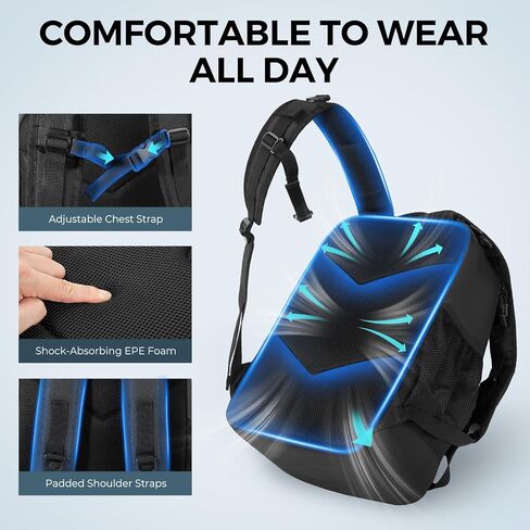 KastKing KarryAll KastMate Fishing Tackle Backpack,Water-Resistant Tackle Bag With 2 Rod Holders,Fishing Gear and Equipment With Large Gear Storage,Black in Saudi Arabia