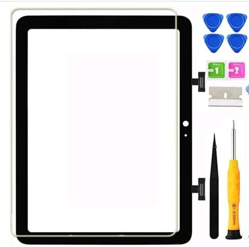 [NO LCD] for iPad 10 (10th Generation) 2022 Screen Replacement 10.9 Inch Digitizer Touch Glass Kits, for iPad 10th Gen A2696 A2757 A2777 Screen Replacement kit-Black in Kuwait