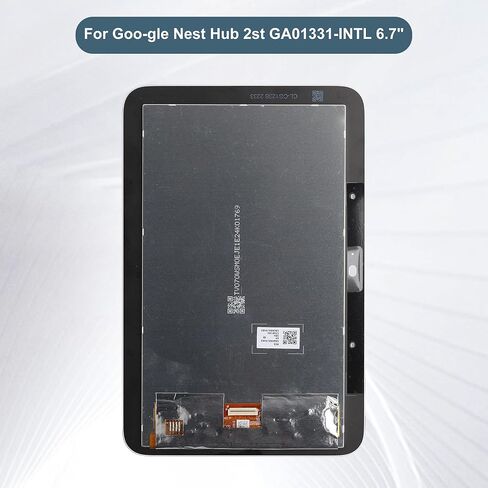استبدال شاشة LCD Display Touch Screen Digitizer Assemberbly متوافق مع Google Nest Hub 2st GA01331-intl 6.7 "مع أدوات （أبيض） in Kuwait