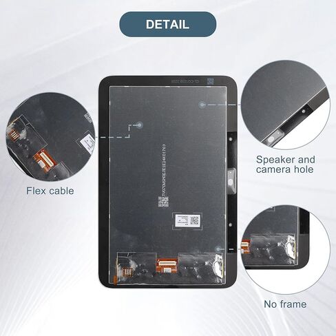 استبدال شاشة LCD Display Touch Screen Digitizer Assemberbly متوافق مع Google Nest Hub 2st GA01331-intl 6.7 "مع أدوات （أبيض） in Kuwait