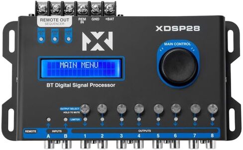 NVX XDSP28 8-channel X-Series 15 Band Parametric EQ Digital Processor (DSP) مع شاشة LCD ، Bluetooth المدمج ووحدة تحكم المستوى البعيد in Saudi Arabia