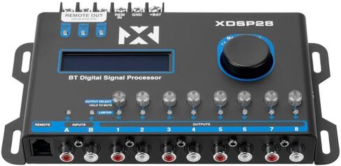 NVX XDSP28 8-channel X-Series 15 Band Parametric EQ Digital Processor (DSP) مع شاشة LCD ، Bluetooth المدمج ووحدة تحكم المستوى البعيد in Saudi Arabia