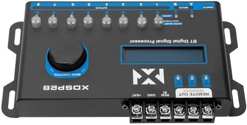 NVX XDSP28 8-channel X-Series 15 Band Parametric EQ Digital Processor (DSP) مع شاشة LCD ، Bluetooth المدمج ووحدة تحكم المستوى البعيد in Saudi Arabia