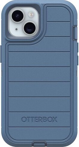 OtterBox iPhone 14, & iPhone 13 (Only) - Defender Series Case - Case Only - Screenless - Rugged & Durable - with Port Protection - Microbial Defense Protection (Black) in Saudi Arabia
