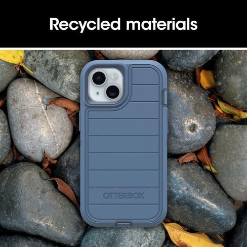 OtterBox iPhone 14, & iPhone 13 (Only) - Defender Series Case - Case Only - Screenless - Rugged & Durable - with Port Protection - Microbial Defense Protection (Black) in Saudi Arabia