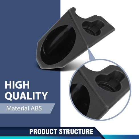 PIT66 Rear Speaker Sound Wedges Left & Right Side Pair Compatible with Jeep Wrangler YJ CJ 1976-1995 Black in Saudi Arabia