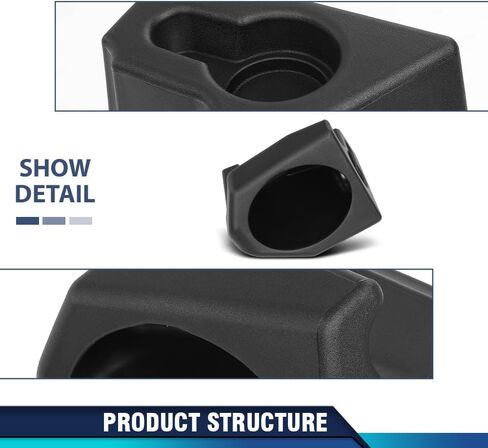 PIT66 Rear Speaker Sound Wedges Left & Right Side Pair Compatible with Jeep Wrangler YJ CJ 1976-1995 Black in Saudi Arabia