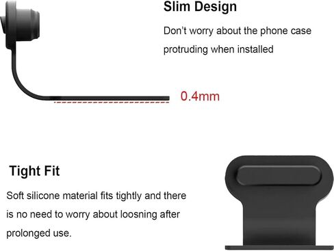USB C Dust Plug 10 Pack USB Type C Anti Dust Cover USB C Dust Caps，Black | Port Anti-Lost Charging Port Protectors for Tablets iPhone 17/16/15 Plus Pro Max Samsung in Saudi Arabia