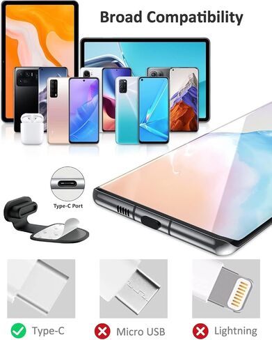 USB C Dust Plug 10 Pack USB Type C anti Gust Cover USB C CAPS CAPS PORT LOTI-LOST FORT PORTORS FOR TAPELETS iPhone 16/15 PRO MAX SAMSUNG in Saudi Arabia