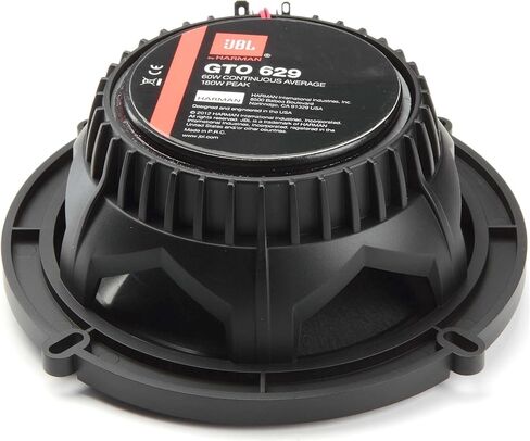 JBL GTO629 6.5" GTO 2-Way 360 Watts MAX Power Grand Touring Series Coaxial Car Audio Speakers Bundled with Alphasonik in Saudi Arabia