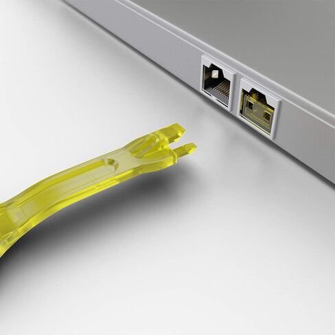 Lindy 10 X RJ -45 المنفذ حدود المنفذ مع مفتاح - أصفر ، حزمة 10 مع مفتاح (40482) in Saudi Arabia