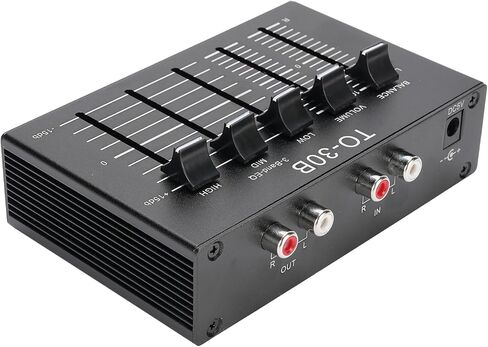 phono preamplifier phono preamp 3 Band Band Equalizer 2 Channel Audio Audio Preamp مع التحكم في مستوى الصوت المتوازن 12 ديسيبل لمشغل السجل القرص الدوار in Saudi Arabia