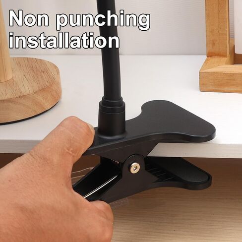 1pcs لا يوجد مقطع محمول مقطع محول على شبكة الإنترنت حامل الكاميرا حامل الكاميرا المنزل مرنة تويست مجموعة التثبيت 250x110x75mm ، أسود in Kuwait