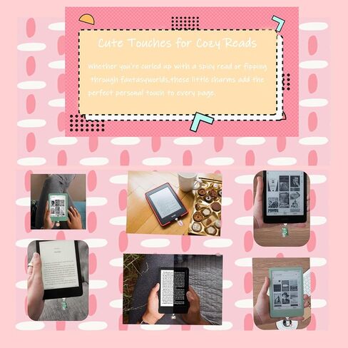 سحر قابس الغبار لـ Kindle ، The Book Lover theme kindle e-Reader Accessories Charm ، Type Type C/USB C Dust Pluge ، Gift for Book Lover Degal in Kuwait