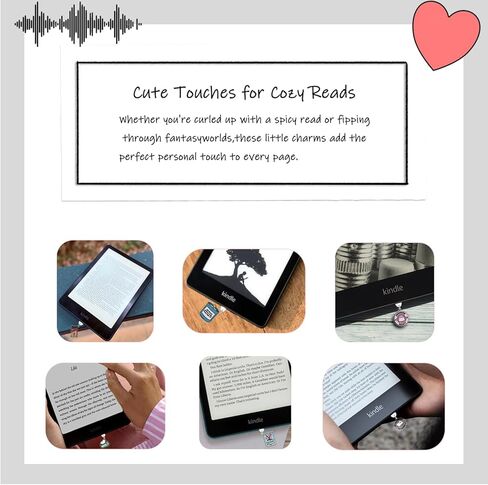 سحر قابس الغبار لـ Kindle ، The Book Lover theme kindle e-Reader Accessories Charm ، Type Type C/USB C Dust Pluge ، Gift for Book Lover Degal in Kuwait