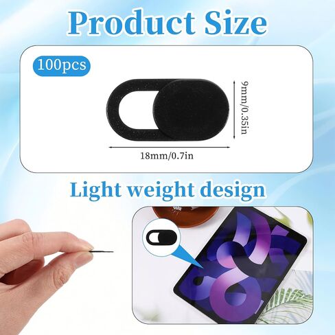 100 PCS Cover Cover Cover Slide ، 0.023 inch Black Ultra-Shin Universal Coyper Cover Cover Cover Cover Cover Cover Cover Cover Cover Plan in Saudi Arabia