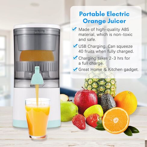 Electric Citrus Juicer, Orange Juicer, Portable, BPA Free in Saudi Arabia