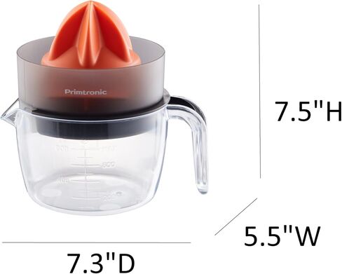 Citrus juicer, orange juicer, lemon juicer, 3 cups 24 oz, corded electric, press-on-top automatic rotation, suitable for oranges and lemons, with a small and mini filter to remove seeds. in Saudi Arabia