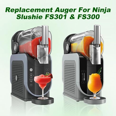 الاستبدال Auger لـ Ninja Slushie FS301 & FS300 - Auger لإكسسوارات Machine Ninja Slushie ، قطع صانع Ninja Slushie 301 ، BPA Free ABS Material ، Gray in Saudi Arabia