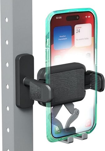 OEO Magnetic Phone Holder for Gym | Magnet Gym Phone Mount with Quick Release Clamp for Android & iPhone | Compatible with 4"–7.1" Phones & Thick Cases | Gym Accessories for Men & Women in Saudi Arabia