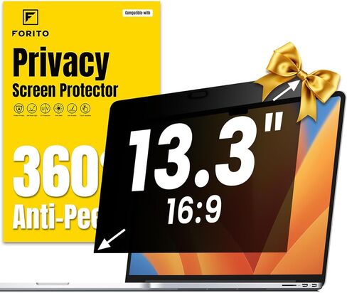 F forito 13.3 بوصة 16: 9 360 ° واقي شاشة محمول محمول ، ودرع خصوصية محمول مضاد للموه in Saudi Arabia