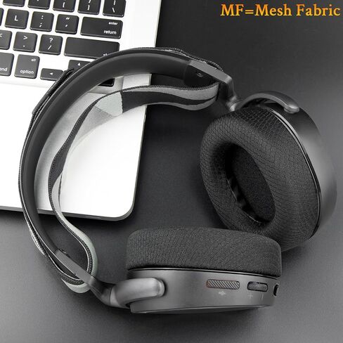 SOULWIT Replacement Earpads for SteelSeries Arctis 1/3/5/Arctis 7/7+/7P/7P+/7X/7X+/9/9X/Pro/Prime(Do Not Fit Any Arctis Nova) Headset, Ear Pads Cushions with High-Density Foam - Black in Saudi Arabia
