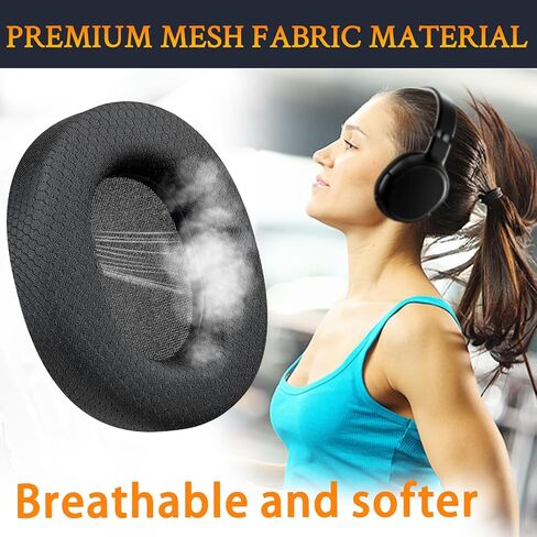 SOULWIT Replacement Earpads for SteelSeries Arctis 1/3/5/Arctis 7/7+/7P/7P+/7X/7X+/9/9X/Pro/Prime(Do Not Fit Any Arctis Nova) Headset, Ear Pads Cushions with High-Density Foam - Black in Saudi Arabia