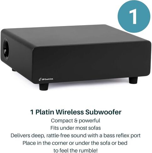 Platin Monaco 5.1.2 نظام المسرح المنزلي - نظام الصوت المحيطي اللاسلكي مكبرات صوت تصاعدية - Thx Tuned & WISA معتمد in Kuwait